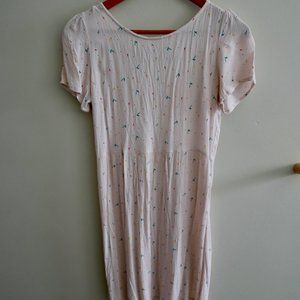 Kiabi summer dress pink patterned size 4